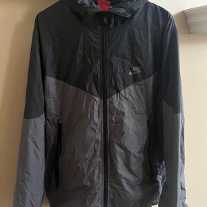 Nike Men's Black and Gray Windbreaker
